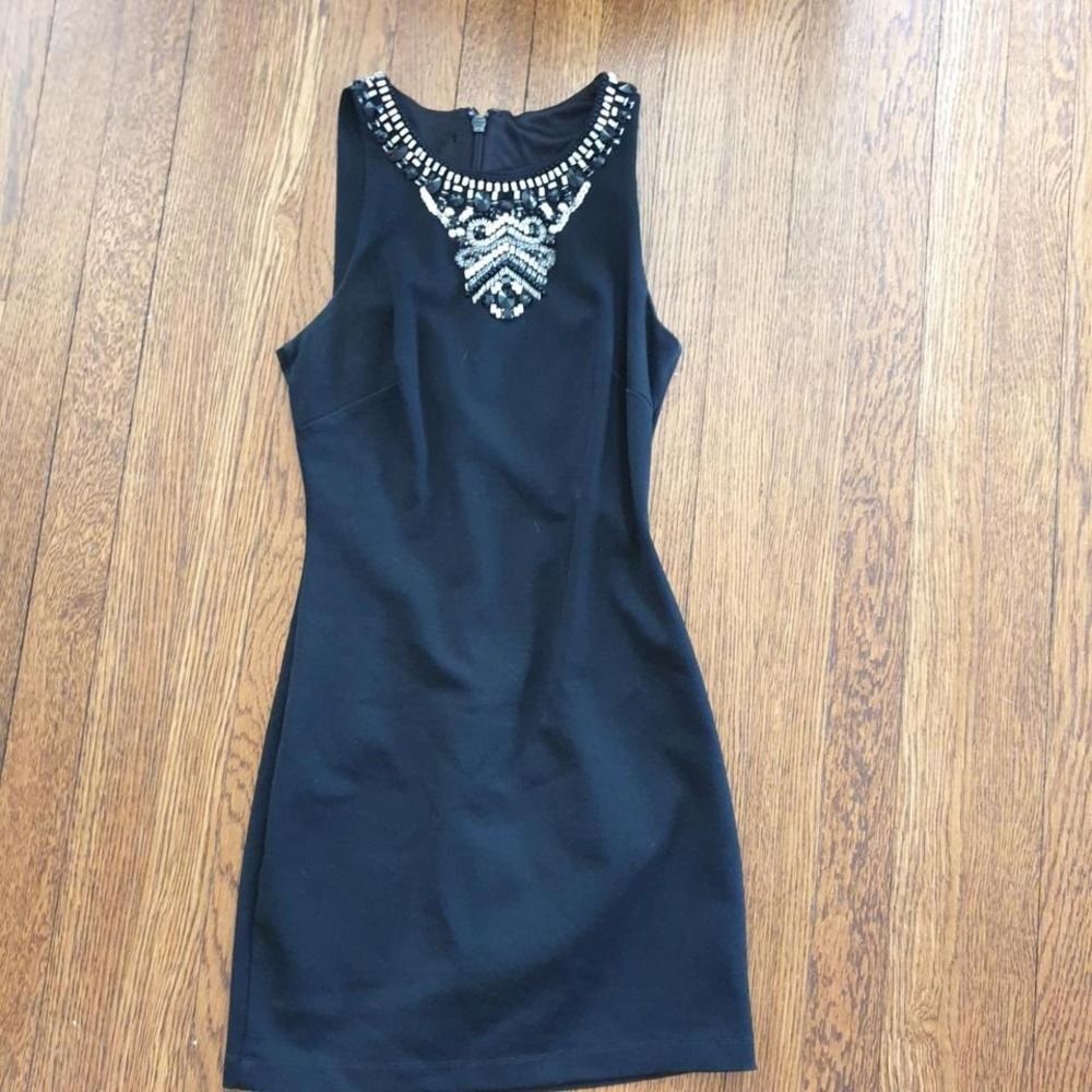 Y2K Black silver embellished dress sizes XS-S